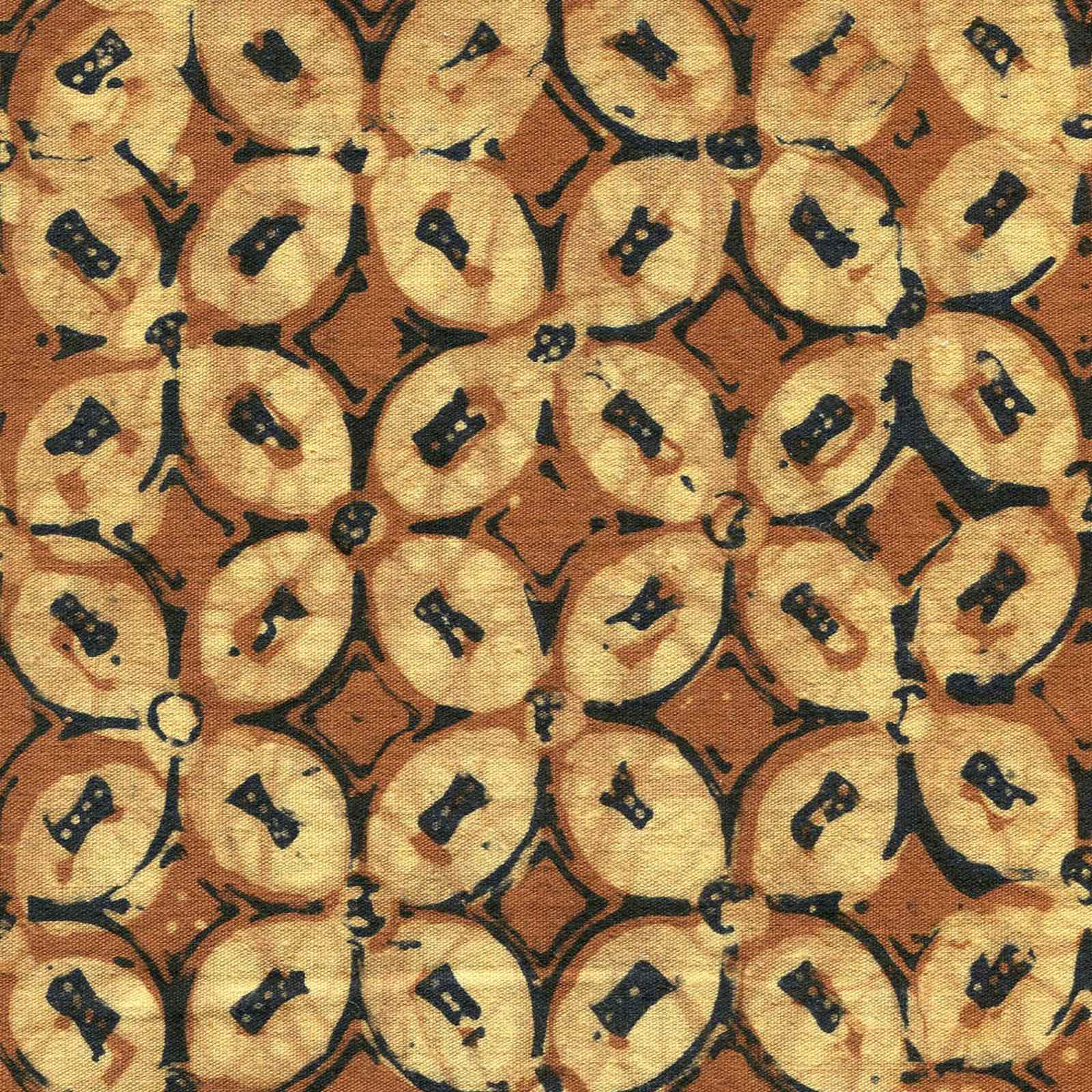 Batik cloth, kawung pattern detail